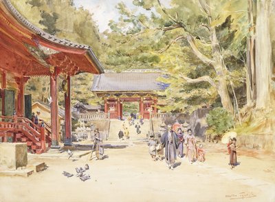 En gadescene, Japan af Walter Frederick Roofe Tyndale
