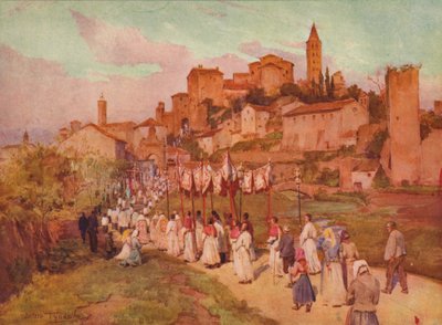 Corpus Domini i Viterbo, c1900 1913 af Walter Frederick Roofe Tyndale