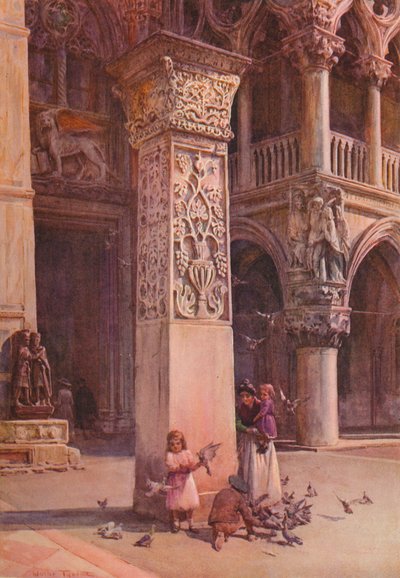 På Piazzetta, Venedig, c1900 1913 af Walter Frederick Roofe Tyndale