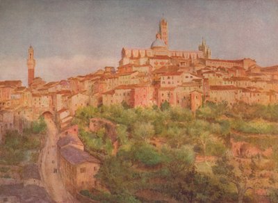 Siena: A Town on a Hill, c1900 1913 af Walter Frederick Roofe Tyndale