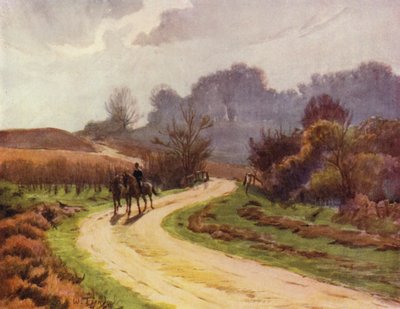 The New Forest: Beaulieu, Lyndhurst (farve litho) af Walter Frederick Roofe Tyndale