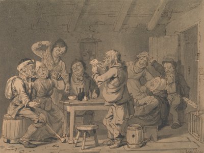 Humoristisk familiescene af Walter Geikie