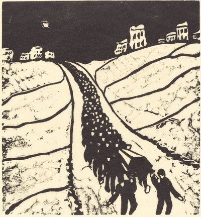 Begravelse, 1916. af Walter Gramatte