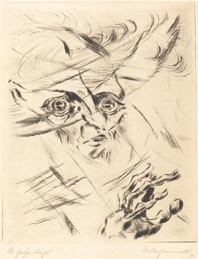 Die Grosse Angst Den store angst, 1918. af Walter Gramatte