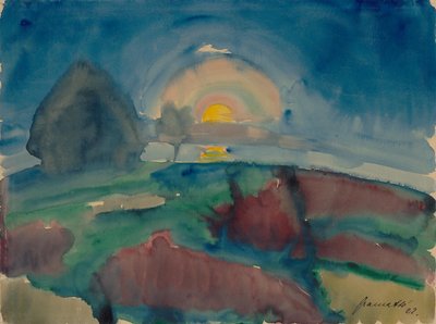 Mondaufgang (auf Hiddensee) af Walter Gramatte