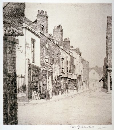 Duke Street, Chelsea, London, 1873 af Walter Greaves