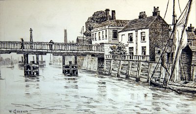 Swan Tavern, Battersea af Walter Greaves