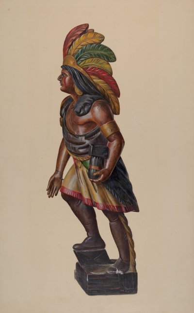 Cigarbutik indisk, ca. 1937. af Walter Hochstrasser