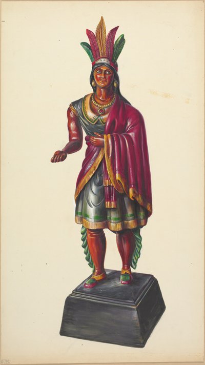 Cigarbutik indisk, ca. 1937. af Walter Hochstrasser