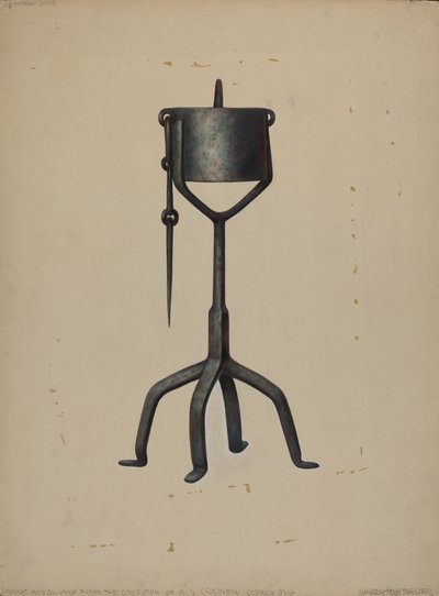 Olielampe, ca. 1938. af Walter Hochstrasser