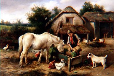 En Devonshire Farm Yard af Walter Hunt