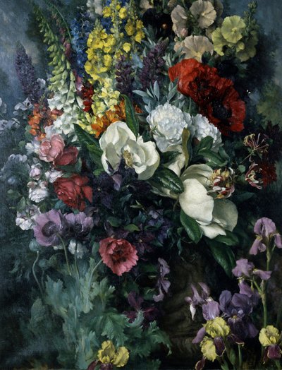 Stilleben med blomster af Walter John James