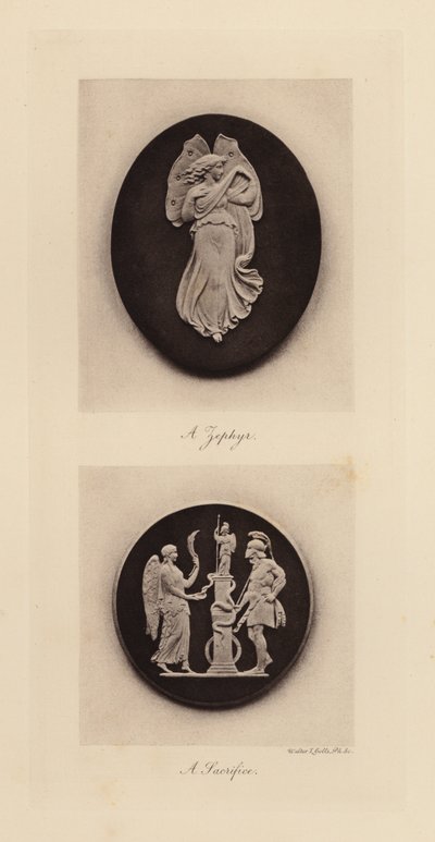 Wedgwood keramikplader med klassiske scener (fotogravure) af Walter L. Colls
