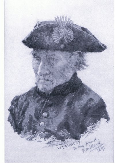 En Chelsea-pensionist, fra magasin eller bogkilde ukendt (farve litho) af Walter Langley