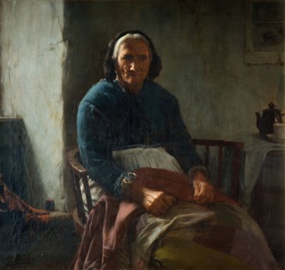En gammel kornisk kvinde, 1882-1900. af Walter Langley