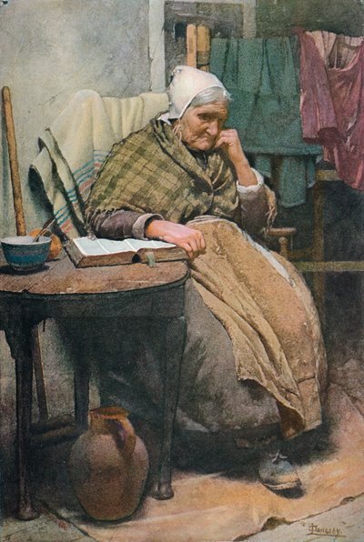En gammel kornisk kvinde, c1880, 1906. af Walter Langley