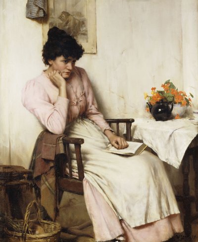 Fjerne tanker, af Walter Langley