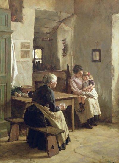 Moder Kærlighed af Walter Langley