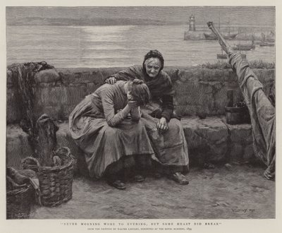 Aldrig Morgen gik til Aften, men noget Hjerte knuste af Walter Langley