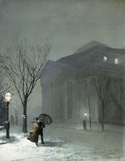 Albany i sneen af Walter Launt Palmer