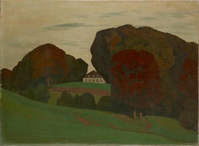 Dansk parklandskab med villa af Walter Leistikow