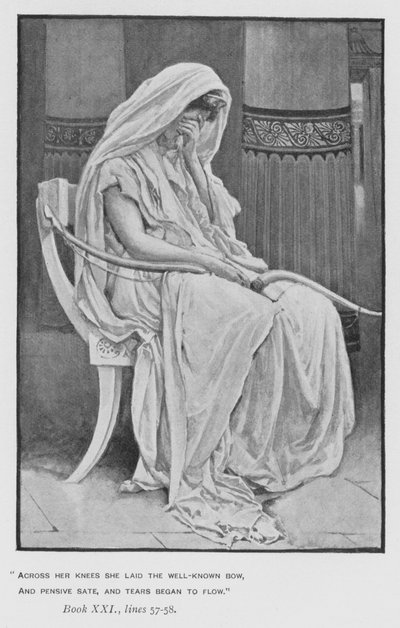 Illustration til pavens Odyssey of Homer (litho) af Walter Paget