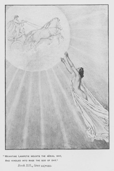 Illustration til pavens Odyssey of Homer (litho) af Walter Paget