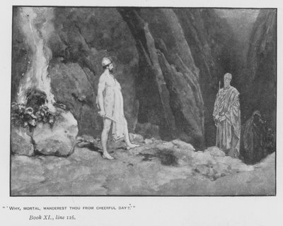 Illustration til pavens Odyssey of Homer (litho) af Walter Paget