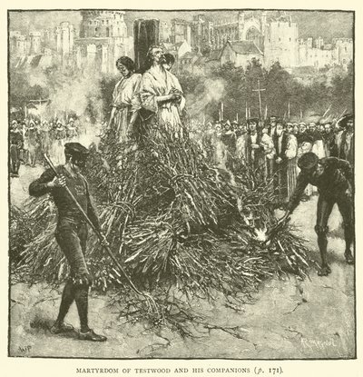 Testwoods og hans ledsagere martyrdød af Walter Paget