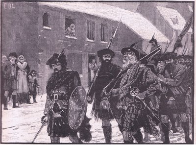 Højlændernes tilbagetog 1716 e.Kr af Walter Paget
