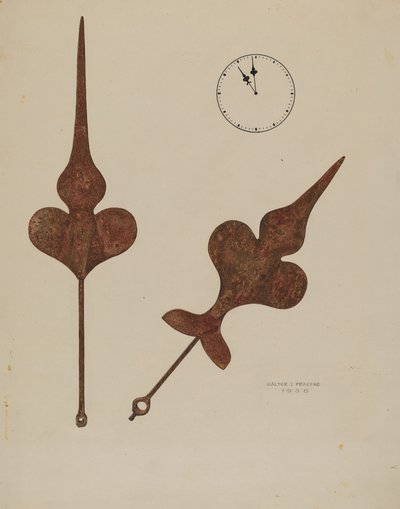 Kirkeurets visere, 1938. af Walter Praefke