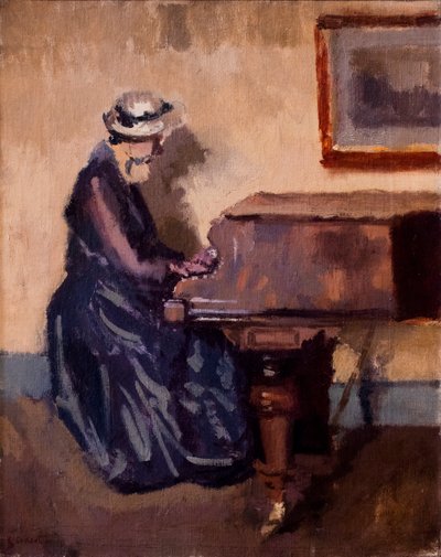 Chopin, ca. 1914 (olie på lærred) af Walter Richard Sickert