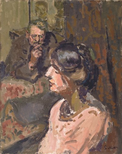 Hubby og Marie, ca. 1912 (olie på lærred) af Walter Richard Sickert