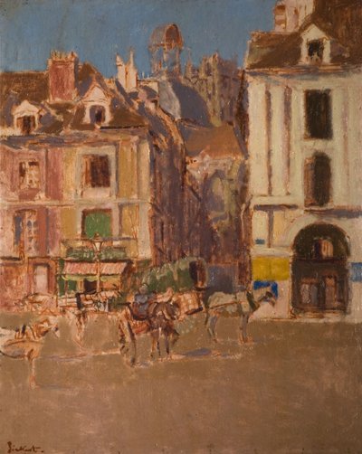 La Rue Notre Dame og Quai Duquesne, 1902. af Walter Richard Sickert