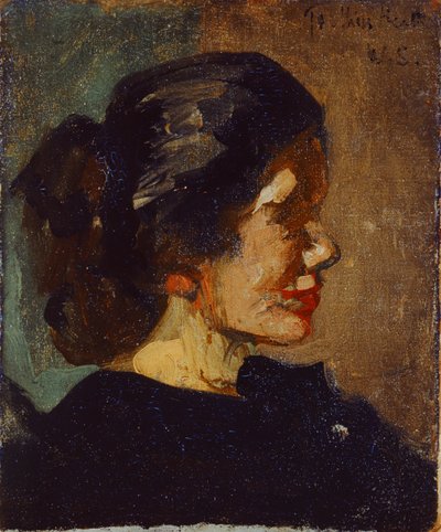 Portræt af Ellen Heath (olie på lærred) af Walter Richard Sickert