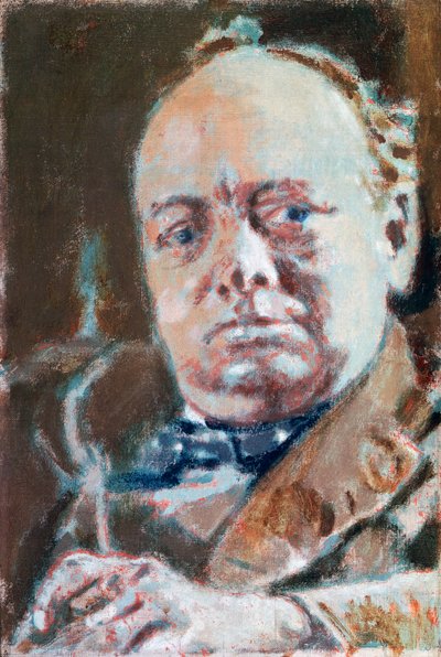 Portræt af Sir Winston Leonard Spencer Churchill (Woodstock af Walter Richard Sickert