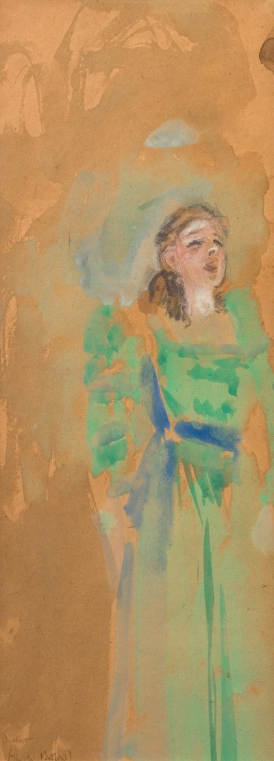Sangerinde på Old Bedford af Walter Richard Sickert