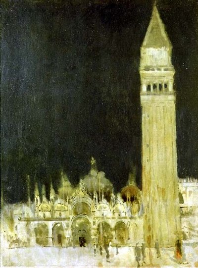 The Campanile, Venedig, ca. 1896-97 (olie på lærred) af Walter Richard Sickert