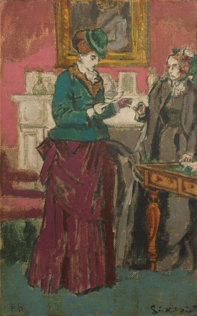 The Proposal [Efter Robert Barnes], ca. 1931-32 (Olie på lærred) af Walter Richard Sickert