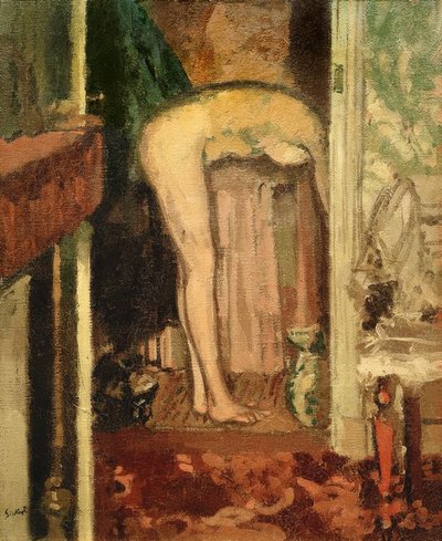 Kvinde vasker sit hår af Walter Richard Sickert
