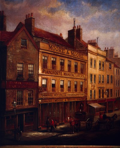 Bishopsgate, London, i 1871, 1872 af Walter Riddle