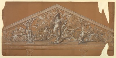 Industri og handel (design til pediment) af Walter Shirlaw