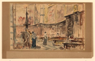 Nederste del af koret, Siena-katedralen af Walter Shirlaw