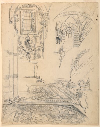 Noter fra Duomo-koret, Siena, Italien af Walter Shirlaw