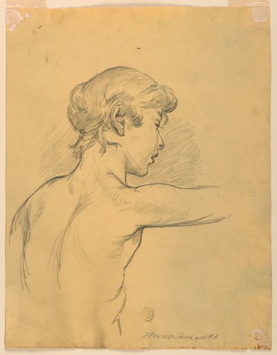 Nøgenstudie af Walter Shirlaw