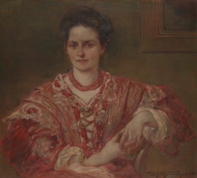Portræt af Dorothea A. Dreier (1870 af Walter Shirlaw