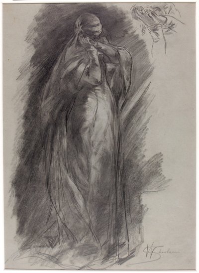 Stående figur af Walter Shirlaw