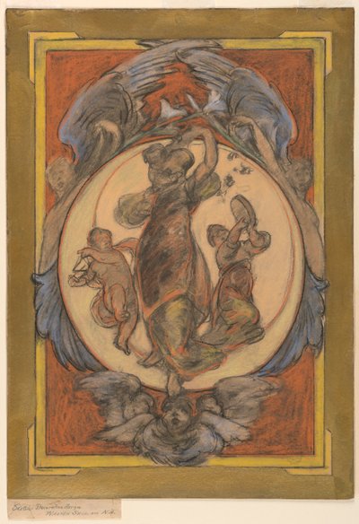 Studie til "The Crescent Moon" af Walter Shirlaw