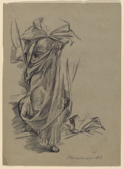 Studie af Draperi af Walter Shirlaw