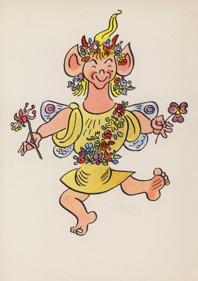 Figurer fra børnebøger: Puck (farvelitografi) af Walter Trier